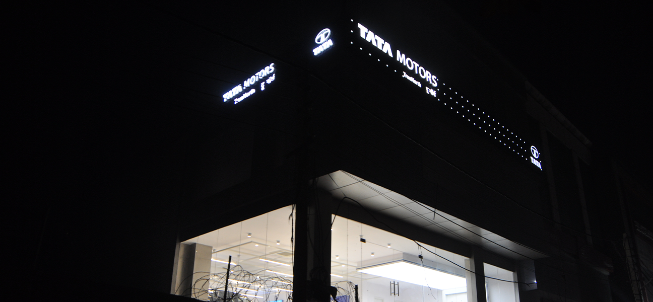 Tata Motors Peeragarhi showroom interior execution by Next BC